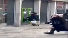 VIDEO: Shocking moment woman has large wad of cash stolen from her at ATM before passerby intervenes and chases crook (Part 1)