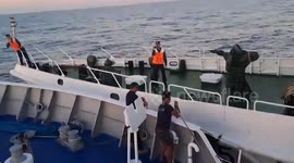 Dramatic moment Chinese coast guard dangerously tries to damage PH boats