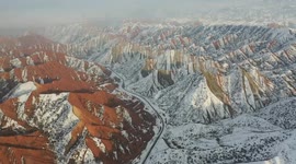 Danxia landform in Xinjiang, China