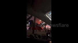 Mexico: Fire Erupts In Valle Dorado Neighborhood, Tlalnepantla