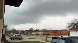 US: Storm System With Intense Lightning Strikes Moves Through Northern Ohio