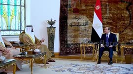 Egyptian president, Bahraini national security advisor discuss Gaza ceasefire