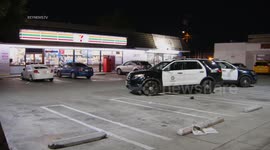 An armed robbery occurred at the 7-Eleven in Los Angeles, CA, USA