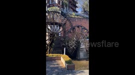 Tourists Visit The Old Town of Lijiang in China