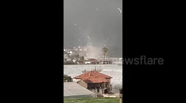 Tornado leaves trail of destruction as it rips through south Turkey
