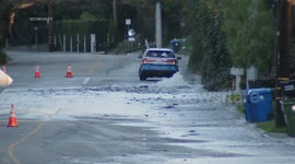 Water Main Break in Studio City, USA