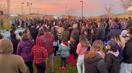 Candlelight Vigil for Veronica Aguilar in Los Angeles, USA