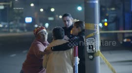 Scene of The Fatal Shooting in Los Angeles, USA