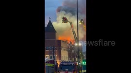 UK: Fire Erupts At Forest Gate Police Station In East London 2