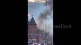 UK: Fire Erupts At Forest Gate Police Station In East London
