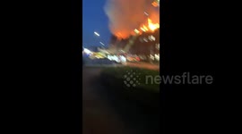UK: Fire Erupts At Forest Gate Police Station In East London 3