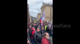Czech Republic: Protesting Farmers Block Roads, Dump Manure On Streets In Prague 3