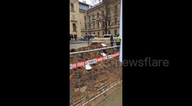 Czech Republic: Protesting Farmers Block Roads, Dump Manure On Streets In Prague 2