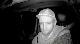 Truck and Car Collide During Pass Attempt (Interior View)