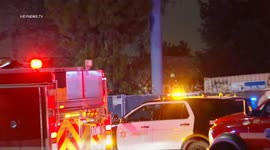 Fatal Car Fire on NB 605 Fwy in Los Angeles, USA