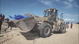 Mass Grave Prepared For Bodies Returned By Israel To Gaza Via Kerem Shalom Crossing