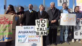International Women's Day 2024 - Protest for Women’s Rights in Afghanistan, London, UK