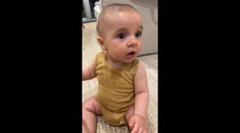 Baby Lights Up At Dad's Arrival