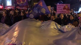 8 March International Women's Day Protest in Istanbul, Turkey