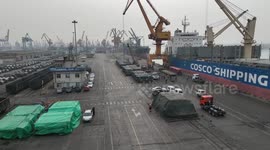 542 China-made engineering vehicles head to Africa