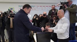 Leader of Portugal's opposition centre-right alliance claims victory in election