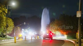 Bel-Air Hydrant Crash in Los Angeles, CA, USA