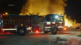 Abandoned Structure Fire in Lancaster, LA, USA