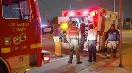 Scene of Shooting in East Los Angeles, USA