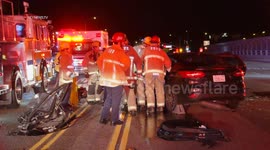 1 Critical in Extrication Crash in Simi Valley, LA, USA