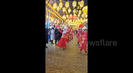 Traditional Yangge Performance in Harbin, China