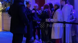 Cara Delevingne departs her first night performing in Cabaret at the Kit Kat Club