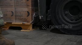 U.S. troops deliver aid to Gaza while 'selling arms to Israel'