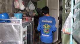Locals catch huge monitor lizard in family's home