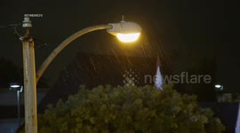 Stockshots: Rain Hits Ventura, LA, USA