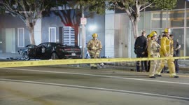 Serious Traffic Collision in Koreatown, LA, USA