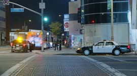 Metro Bus Homicide Investigation in Koreatown, LA, USA
