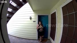 Neighbor Chased by Stray Dog