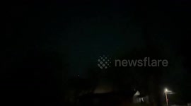 SpaceX Flyover in Oklahoma City, OK, USA