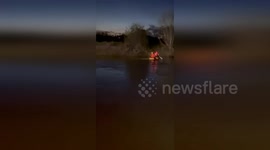 Canine Rescued from Treacherous River in Province of Vicenza, Italy
