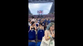 Woman can't 'Shake Off' her excitement after getting a surprise seat upgrade at The Eras Tour