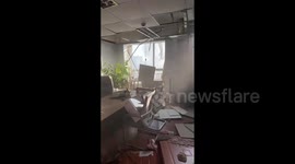 Windows shattered and ceilings fall from nearby buildings as deadly explosion rocks Chinese shop