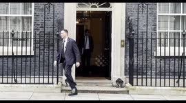 Rishi Sunak leaves 10 Downing Street for PMQs