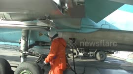 Russian aerospace forces demolish Ukrainian troops with 'Su-34' fighter bombers