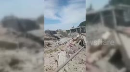 Israel aircraft destroy a house in the town of Yater in southern Lebanon