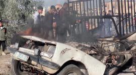Car targeted in front of UNRWA Center in Rafah