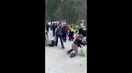 Patch of ice claims multiple victims