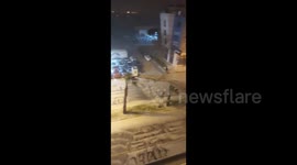 Turkey: Roads Covered In While After Hailstorm Batters Antalya