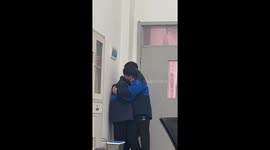 Chinese teacher makes schoolboys caught fighting hug and makeup