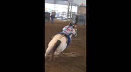 9 y/o barrel racing aficionado and her favorite horse put on a gripping show