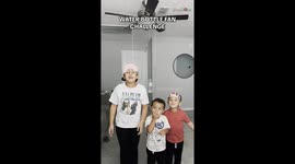 The giggle-inducing Water Bottle Fan Challenge is the ultimate party game